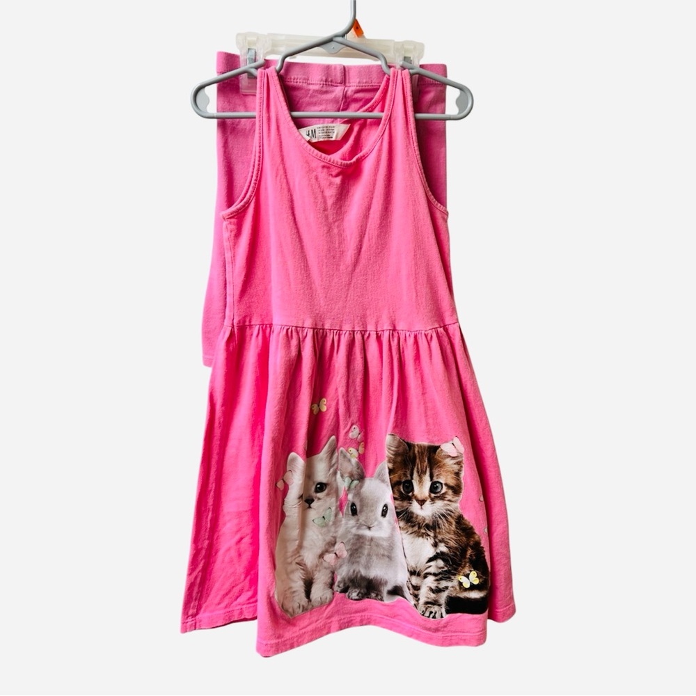 H&M Kids | Kitten Dress + Shorts Set